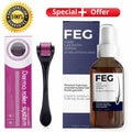 Pack of 2 FEG Hair Growth Spray Plus Derma Roller Trendy Zone
